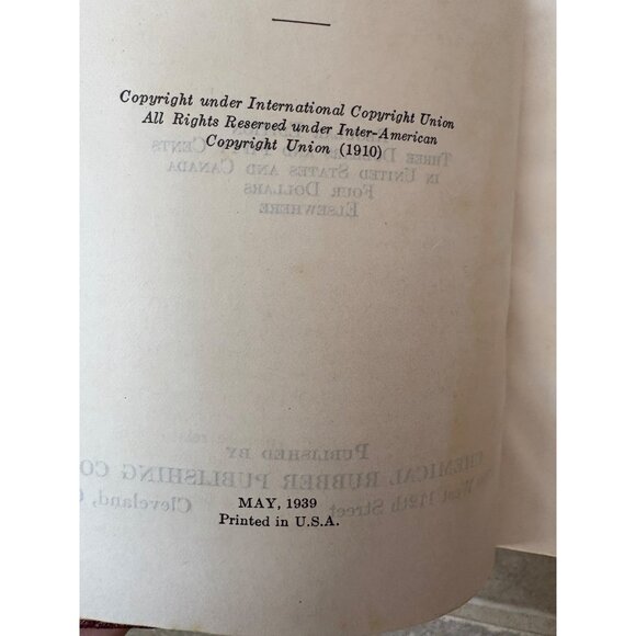 Handbook Of Chemistry & Physics 23rd Edition 1939 Hardcover Chemical Rubber Co. - Picture 11 of 16